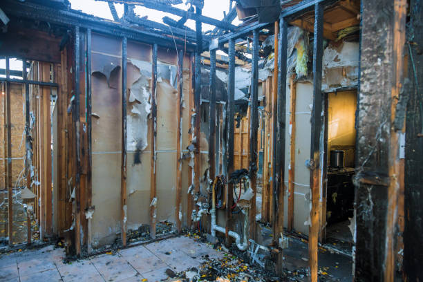 Professional Fire Damage Removal technician working in Greenbelt, MD